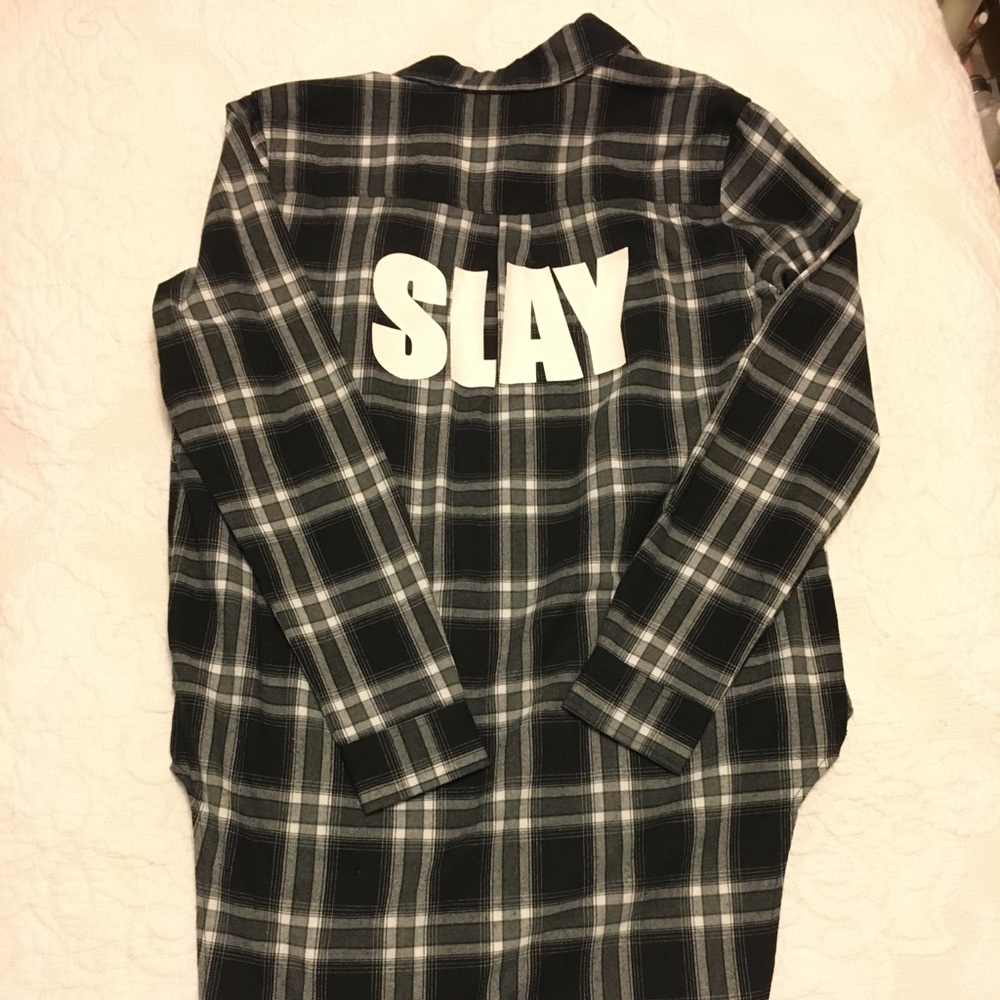 Crimes of beauty oversized SLAY flannel